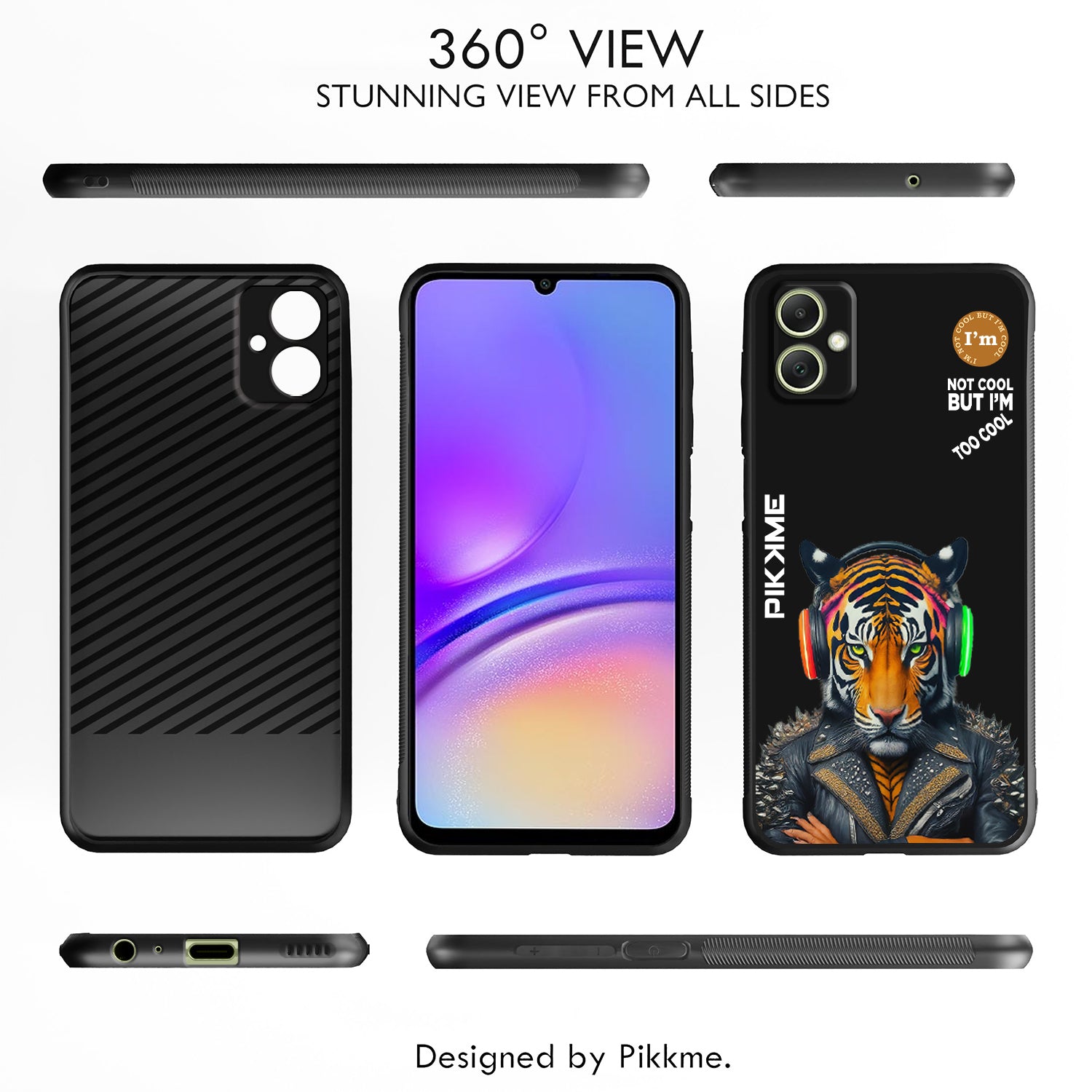 Pikkme Black Tiger Swag  Samsung Galaxy A05 Nim2 Back Cover (Design 06)