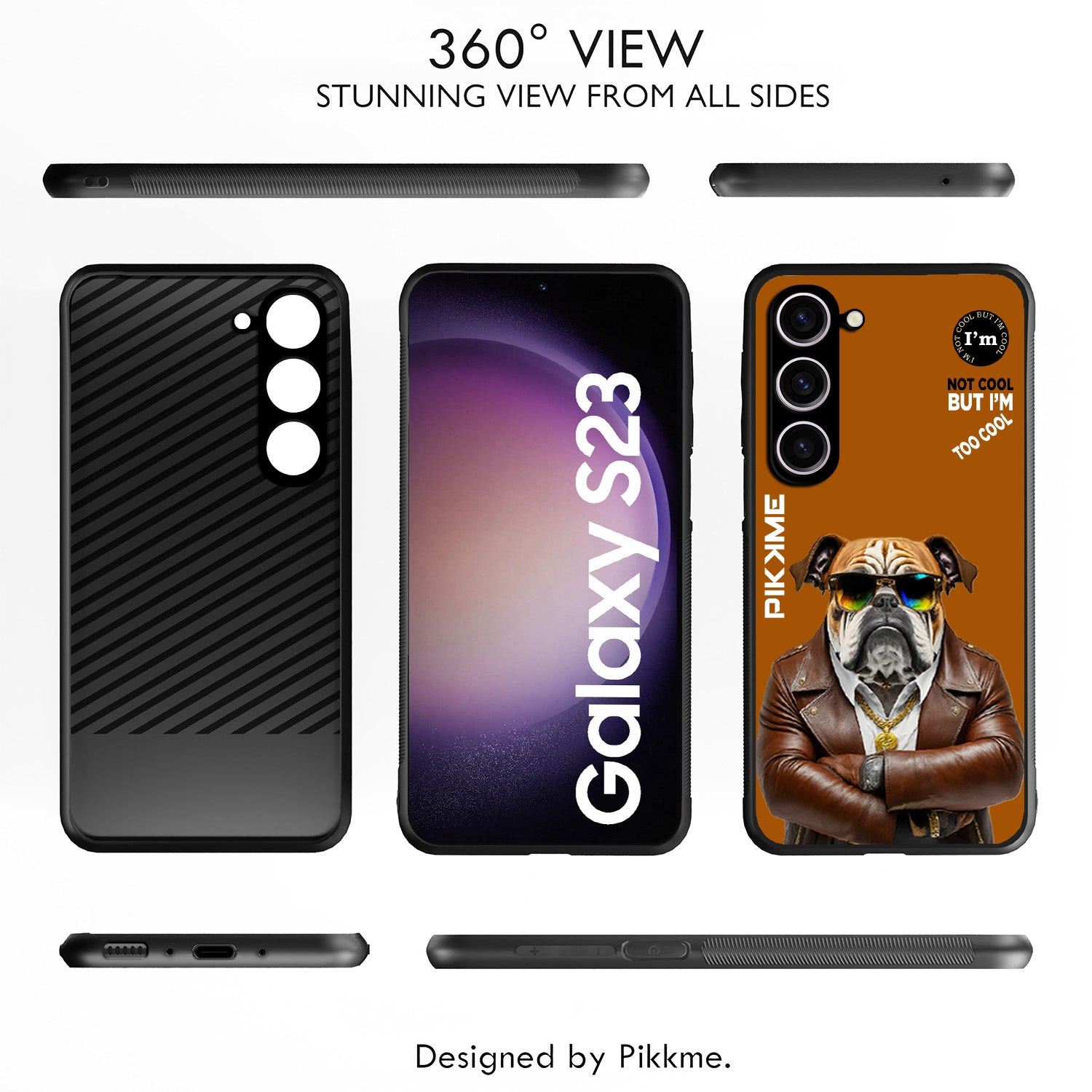Pikkme Brown Dog Swag  Samsung Galaxy S23 5G NIm2 Back Cover (Design 10)