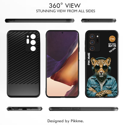 Pikkme Back Cover Pc Tpu + Printed Cool Funky Stylish Black Leopard Swag Raised Edges Camera Protection |Bumper Case For Samsung Galaxy Note 20 Ultra (Design 04)