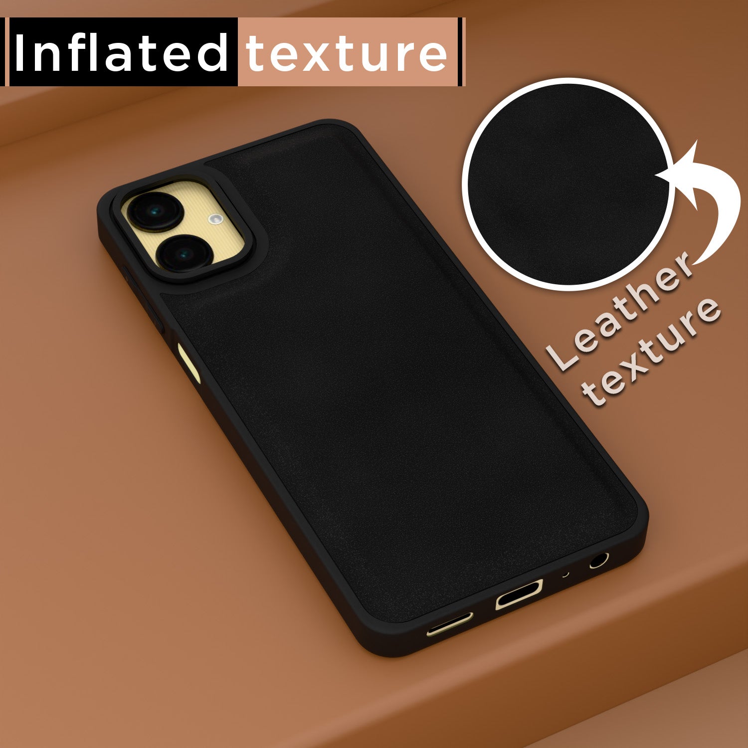 Pikkme Samsung Galaxy A06 Premium Leatherback Case (Black)
