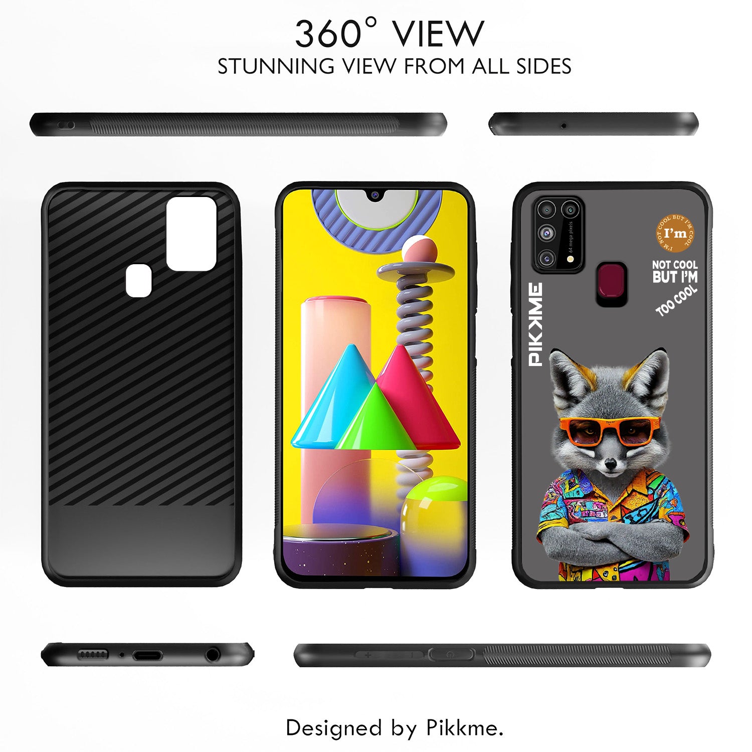 Pikkme Grey Wolf Swag  Samsung Galaxy M31 Nim2 Back Cover (Design 01)