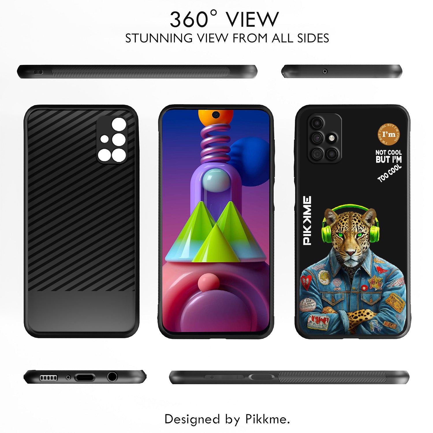 Pikkme Black Leopard Swag  Samsung Galaxy M31s Nim2 Back Cover (Design 03)