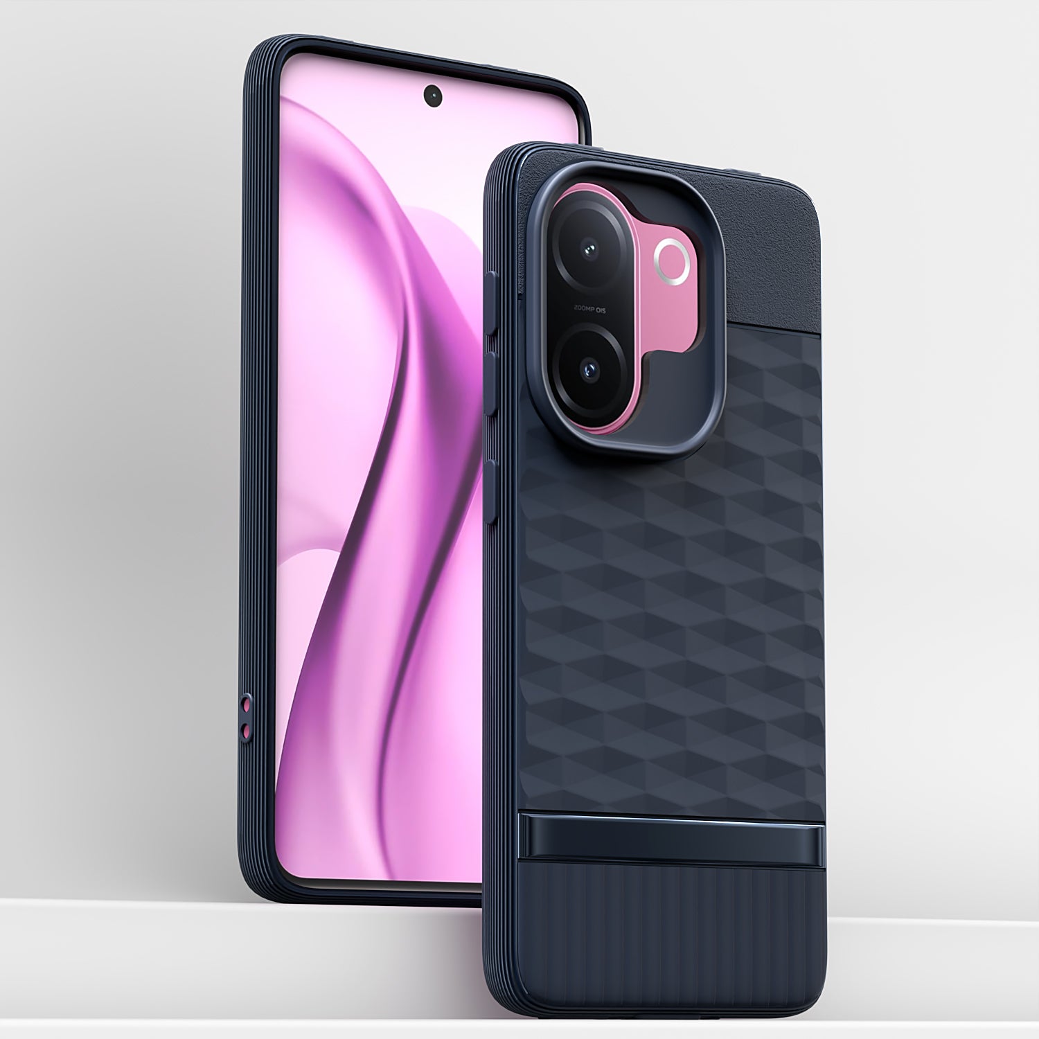 Pikkme Vivo V60e 5G Shockproof Soft Flexible Gencase Back cover (Blue)