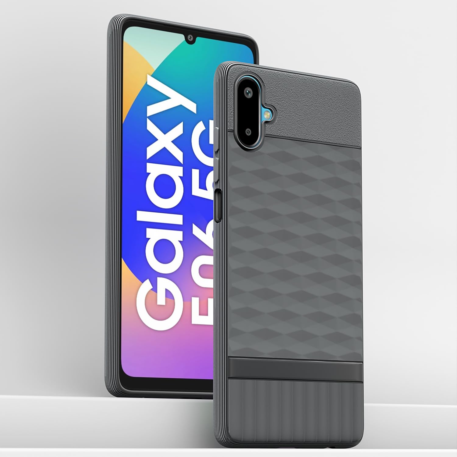 Pikkme Samsung Galaxy F06 5G / Samsung Galaxy M06 5G Shockproof Soft Flexible Gencase Back Cover (Grey)