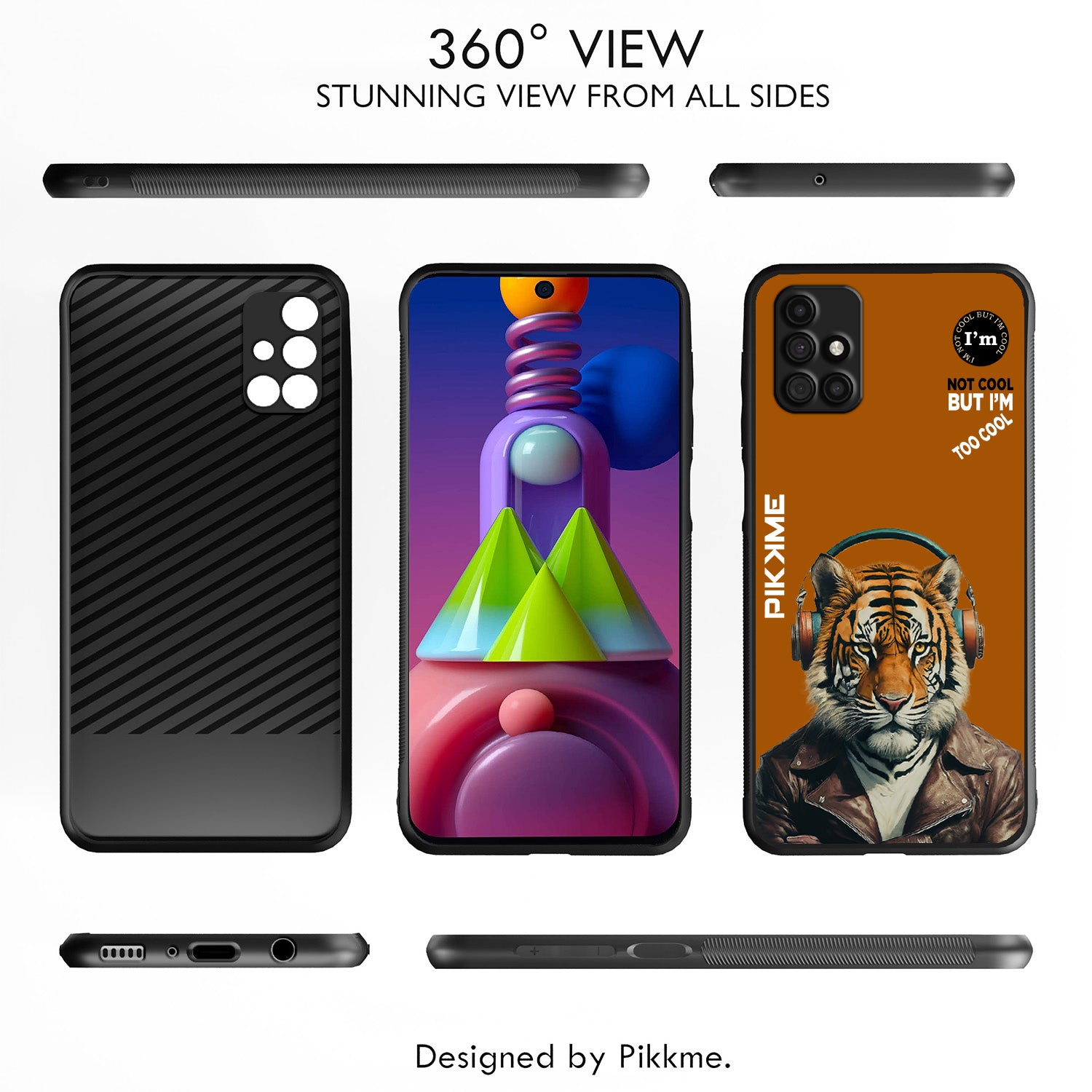 Pikkme Brown Tiger Swag  Samsung Galaxy M31s Nim2 Back Cover (Design 09)