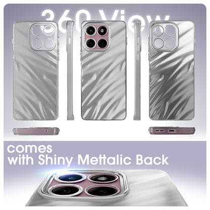 Pikkme Motorola Moto Edge 60 5G / Motorola Moto Edge 60 Fusion 5G Swirl Design Silver Forest Back Cover  (Silver)