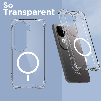 Pikkme Vivo V40e/iQOO Z9s 5G MagSafe transparent mag-safe phone cover – photo 2