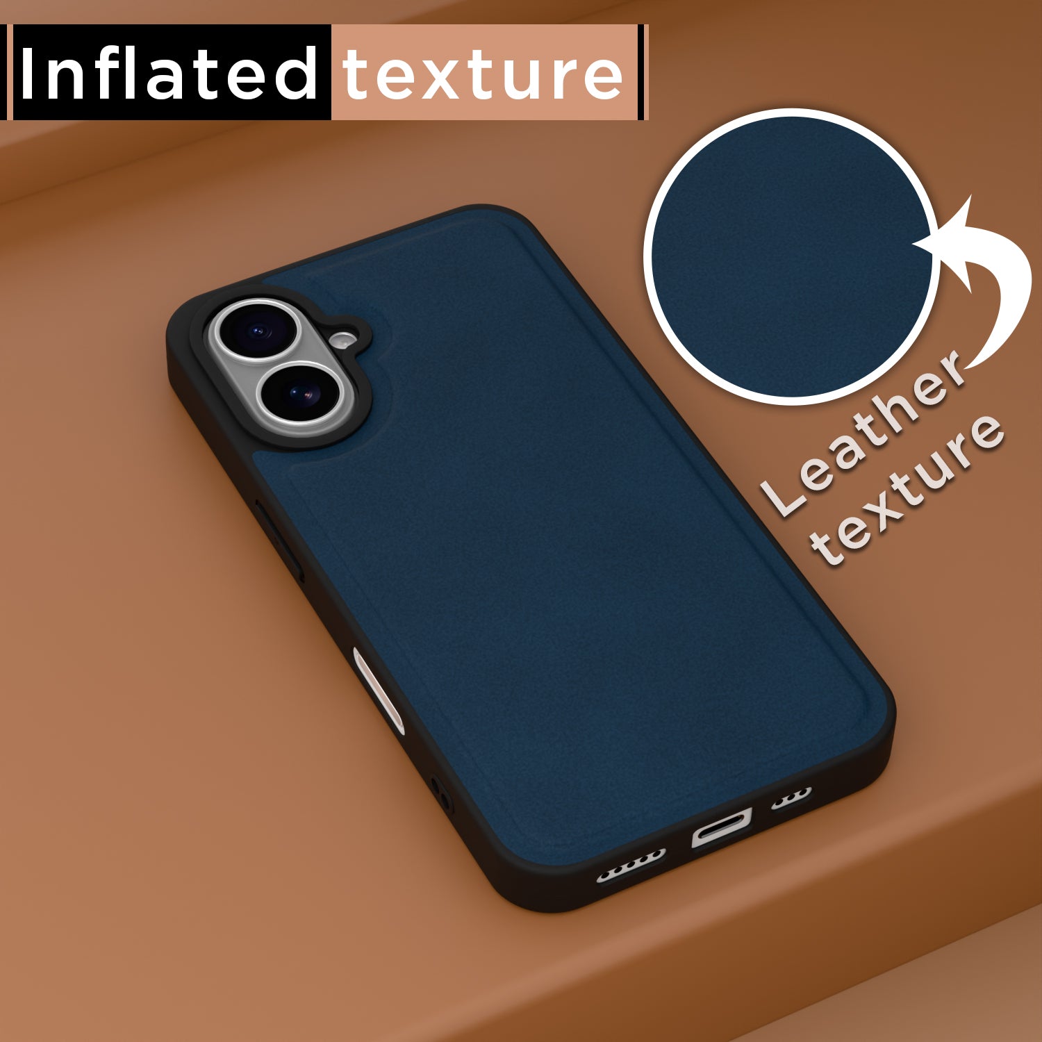 Blue Leatherback phone cover for iPhone 16 – Pikkme – photo 2