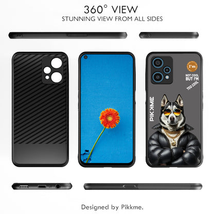 Pikkme Back Cover Pc Tpu + Printed Cool Funky Stylish Grey Dog Swag Raised Edges Camera Protection |Bumper Case For OnePlus Nord Ce 2 Lite 5G (Design 02)