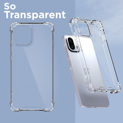 Pikkme OnePlus 13s 5G PC + TPU Crystal Clear Back Cover (Transparent)