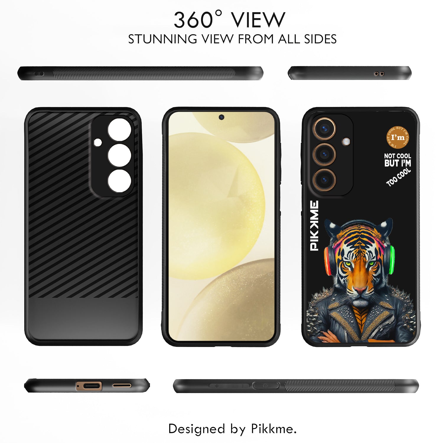 Pikkme Black Tiger Swag  Samsung Galaxy S24 5G NIm2 Back Cover (Design 06)