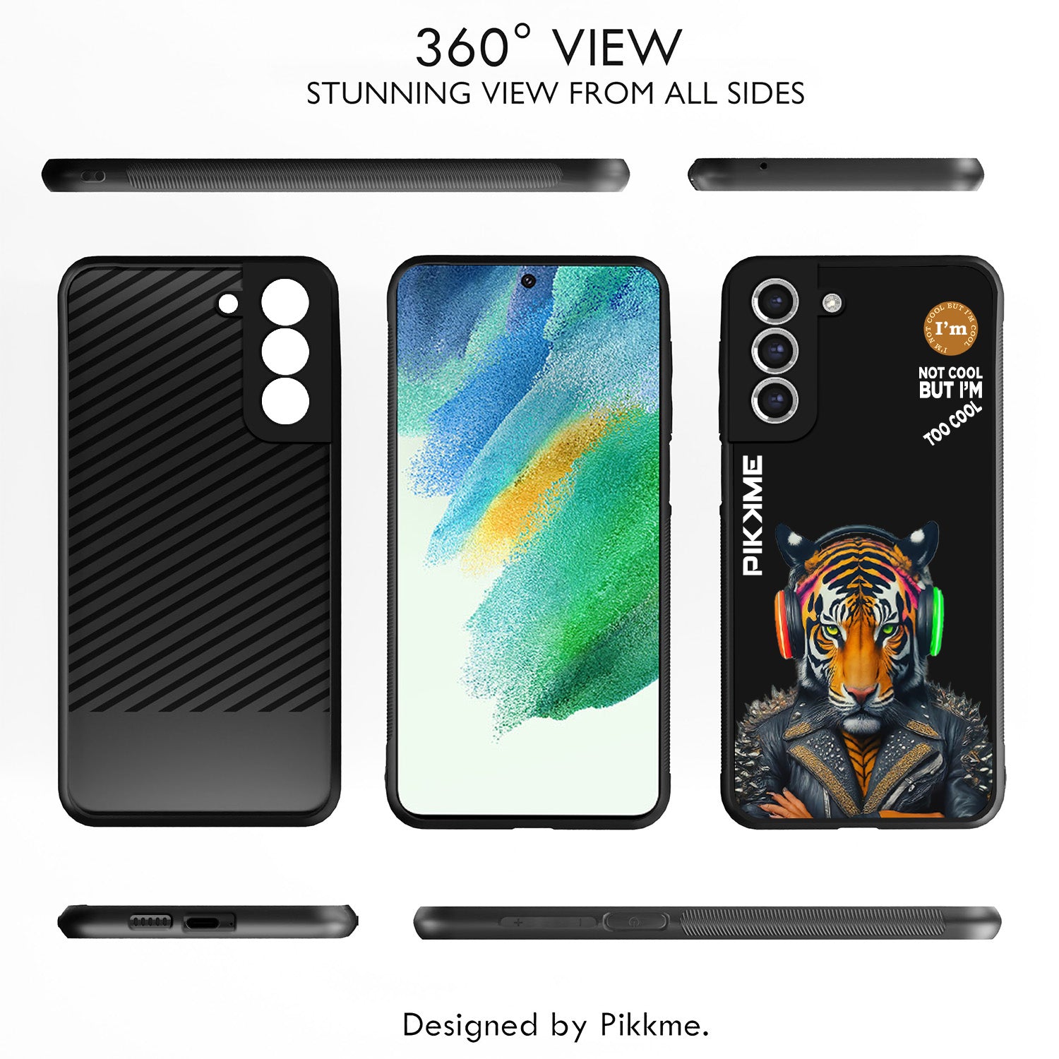Pikkme Black Tiger Swag  Samsung Galaxy S20 Fe NIm2 Back Cover (Design 06)