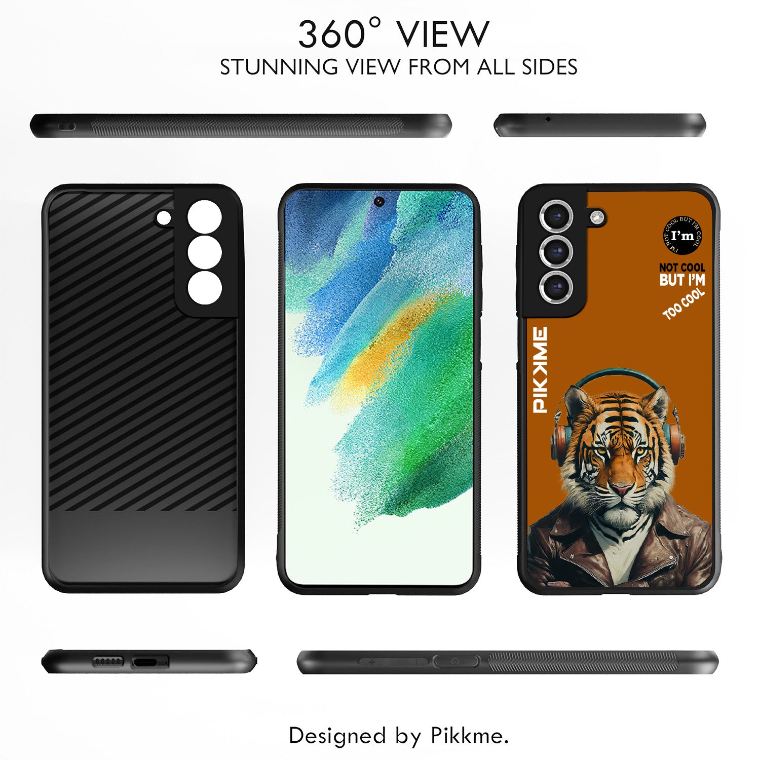 Pikkme Brown Tiger Swag Samsung Galaxy S21 Fe Nim2 Back Cover (Design 09)