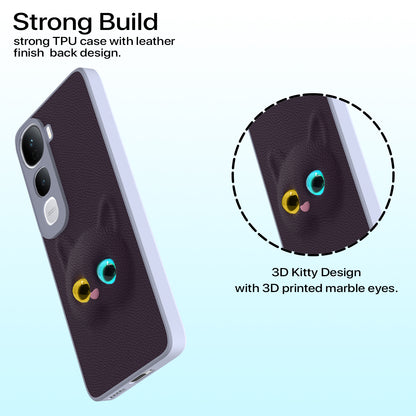 Pikkme Vivo Y400 Pro 5G kitty Back Cover (Purple)