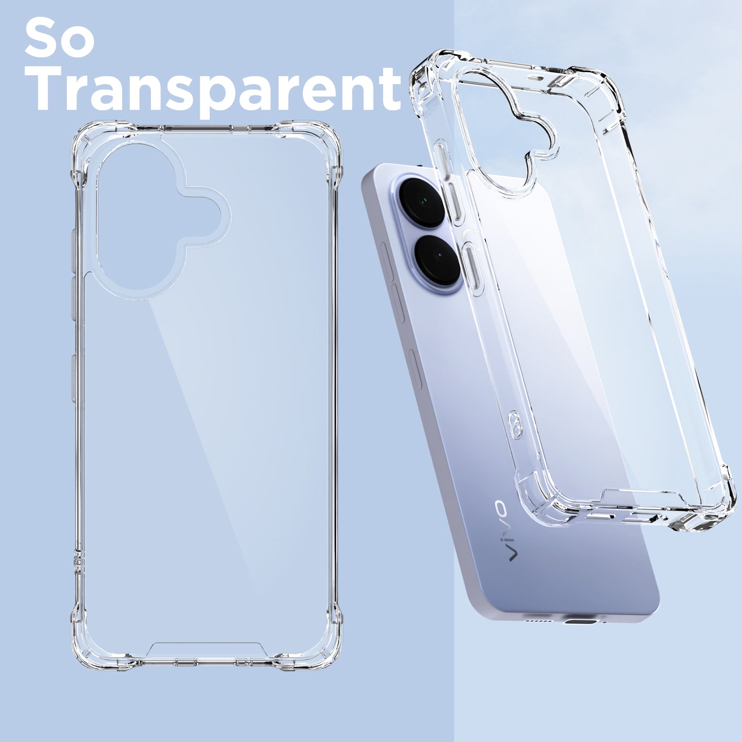 Pikkme Vivo V60 Lite 5G Mag-Safe Shockproof PC + TPU Back Cover