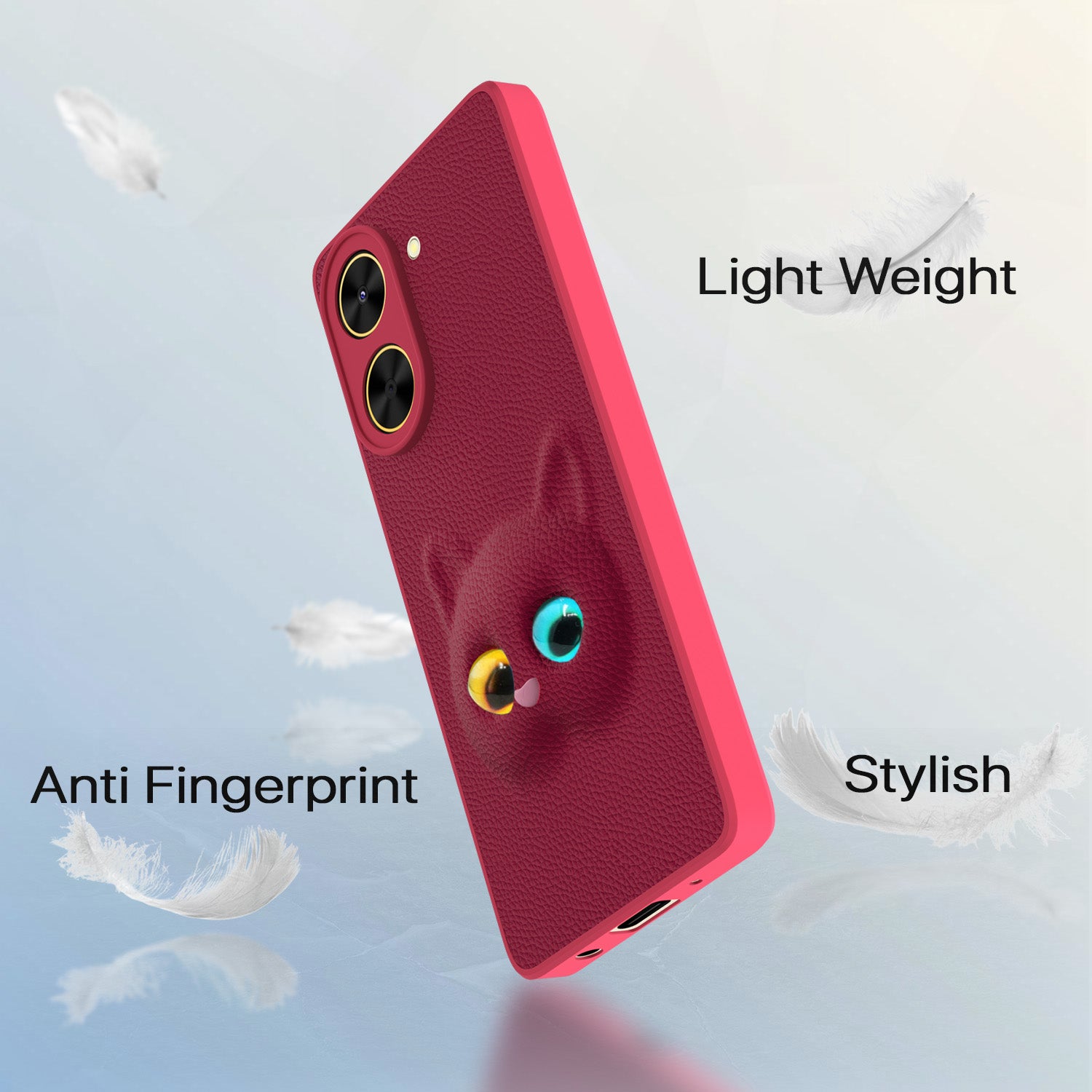 Pikkme Poco C71 / Redmi A5 Kitty Back Cover (Pink)