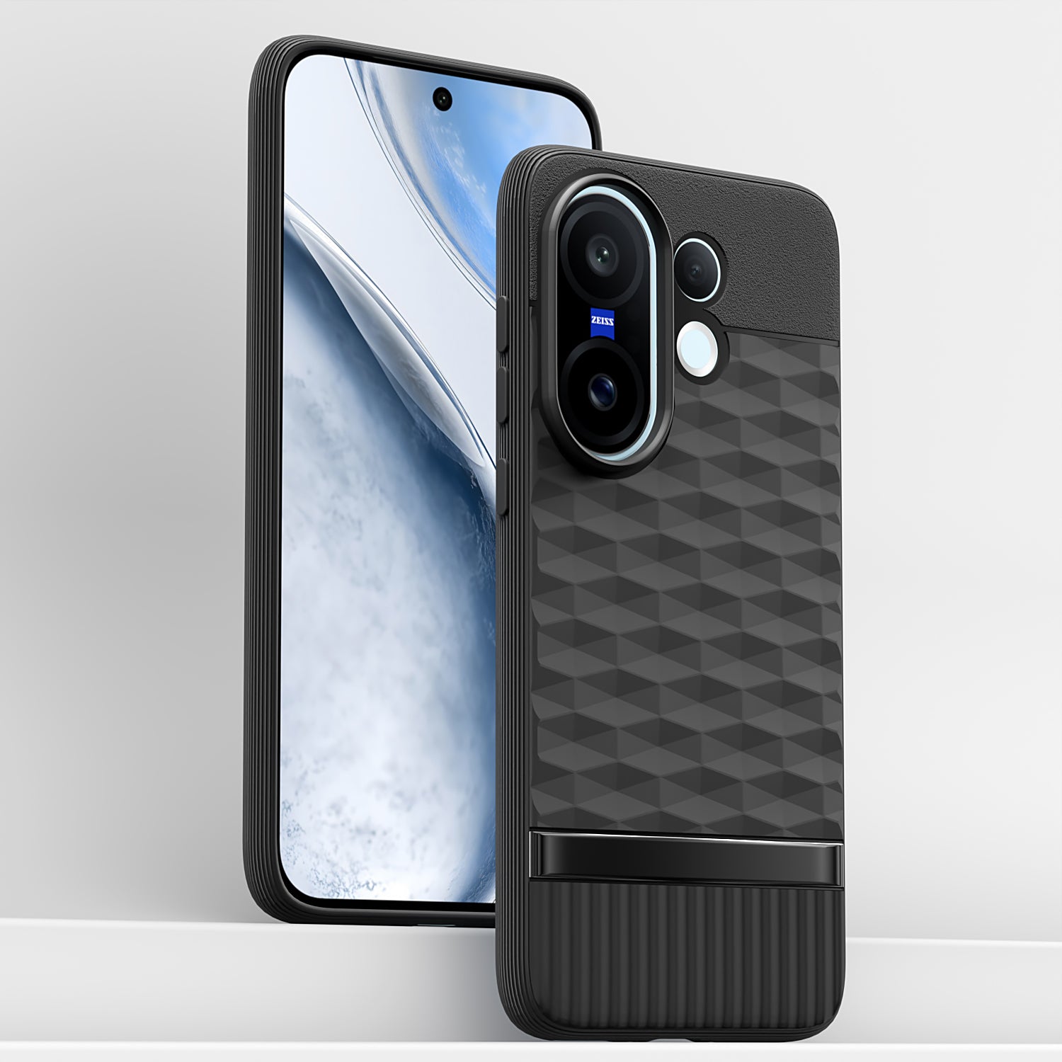 Pikkme Vivo X200 Fe 5G Shockproof Soft Flexible Gencase Back cover (Black)
