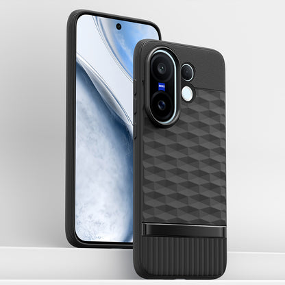 Pikkme Vivo X200 Fe 5G Shockproof Soft Flexible Gencase Back cover (Black)