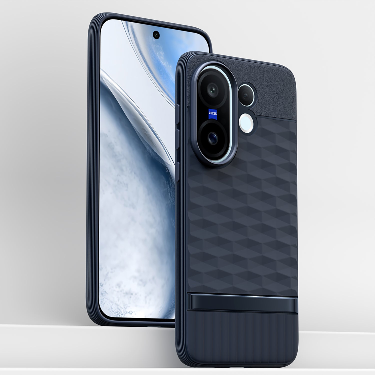 Pikkme Vivo X200 Fe 5G Shockproof Soft Flexible Gencase Back cover (Blue)
