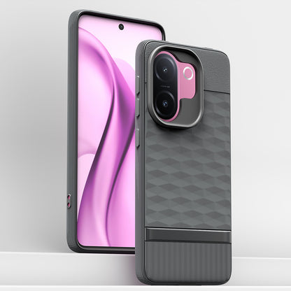 Pikkme Vivo V60e 5G Shockproof Soft Flexible Gencase Back cover (Grey)