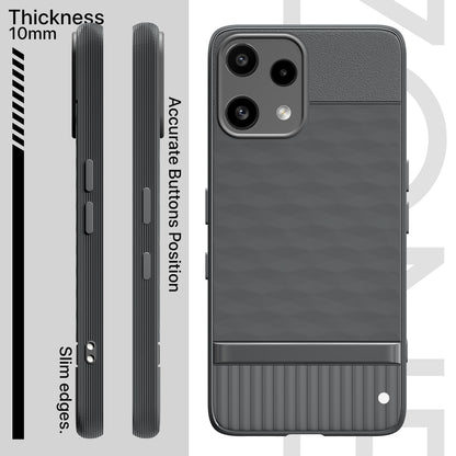 Pikkme Nothing Phone 3a Lite 5G Shockproof Soft Flexible Gencase Back cover (Grey)