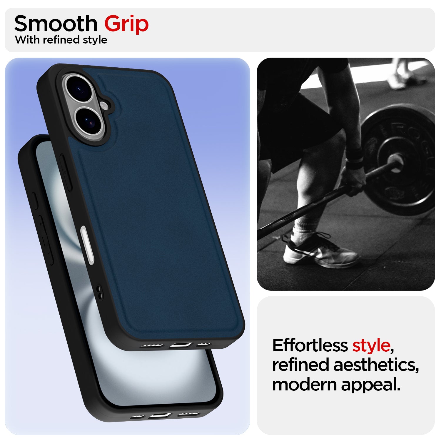 Pikkme blue Leatherback phone cover for iPhone 16 – photo 3