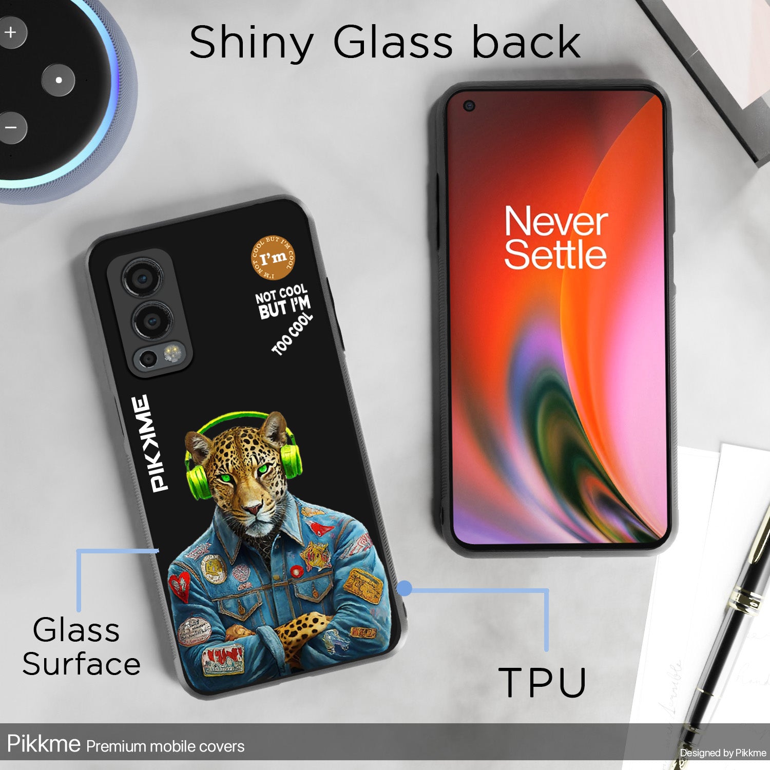 Pikkme Black Leopard Swag  OnePlus Nord 2 5G Nim2 Back Cover (Design 03)