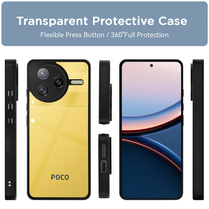 Pikkme Poco F7 Ultra 5G Eagle 2 Shockproof Sleek Hybrid Armor Back Cover (Black)