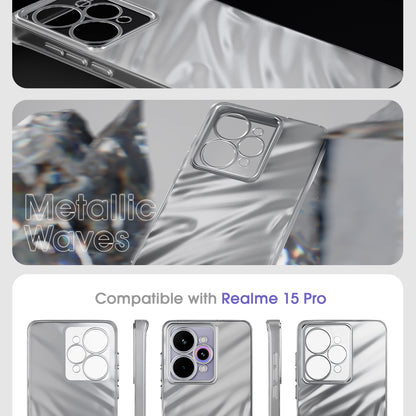Pikkme Realme 15 Pro 5G Swirl Design Silver Forest Back Cover  (Silver)
