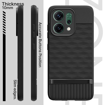 Pikkme Oppo Reno 14 5G Shockproof Soft Flexible Gencase Back cover (Black)