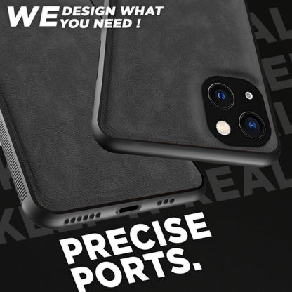 Pikkme iPhone 13 Leatherback Back Case | Grey