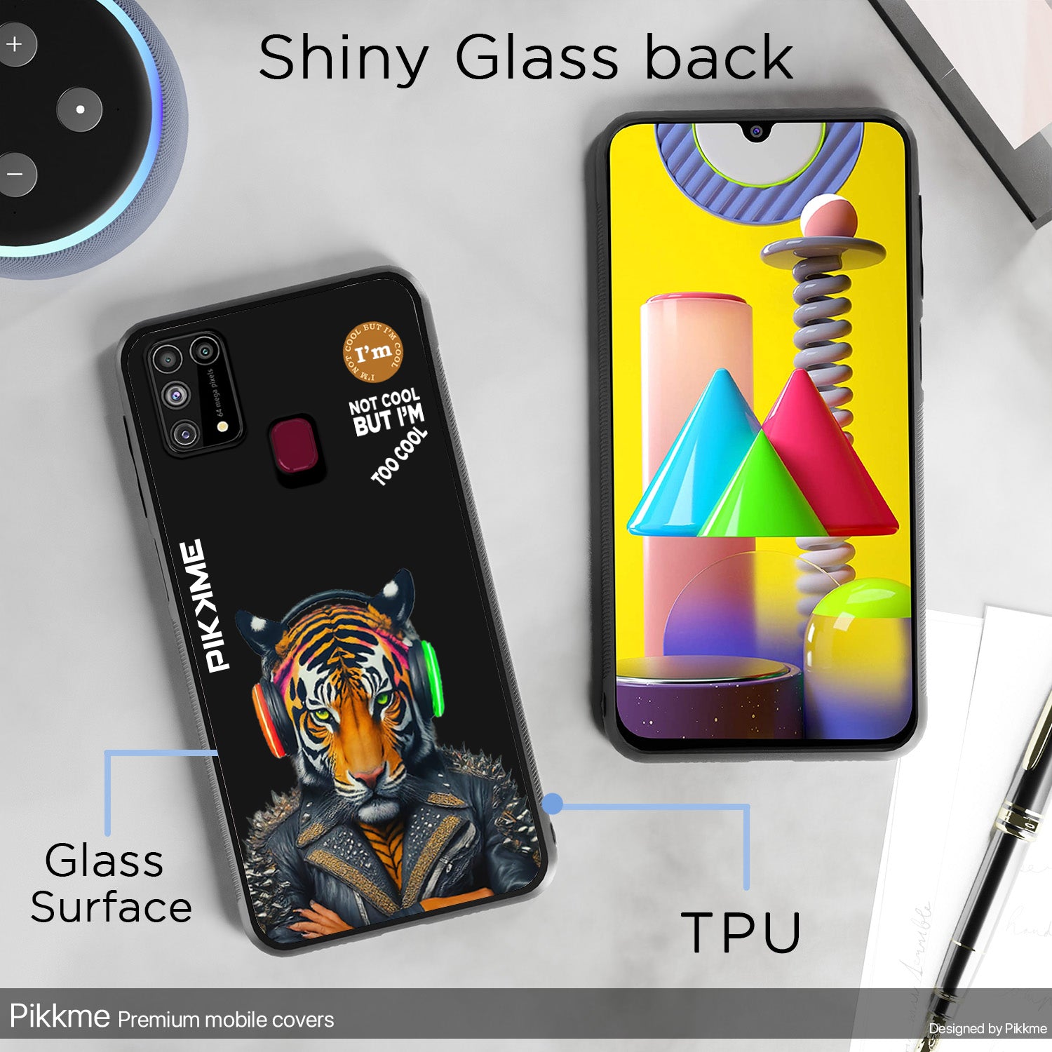 Pikkme Black Tiger Swag  Samsung Galaxy M31 Nim2 Back Cover (Design 06)