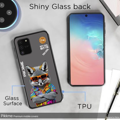 Pikkme Back Cover Pc Tpu + Printed Cool Funky Stylish Grey Wolf Swag Raised Edges Camera Protection |Bumper Case For Samsung Galaxy S10 Lite (Design 01)