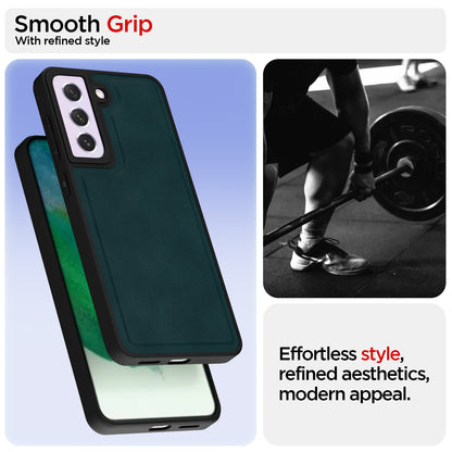 Pikkme Samsung Galaxy S21 FE 5G Premium Leatherback Case (Green)