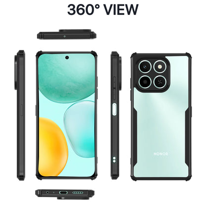 Pikkme Honor X6C Shockproof Eagle Clear Transparent Back Cover (Black)