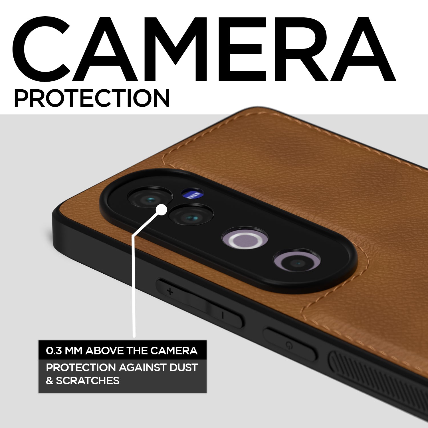 Pikkme Vivo V40 / V40 Pro / T3 Ultra 5G Leatherback Back Case | Brown