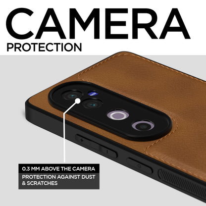Pikkme Vivo V40 / V40 Pro / T3 Ultra 5G Leatherback Back Case | Brown