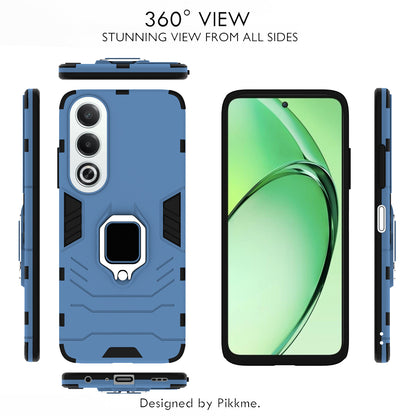Pikkme Oppo K12x 5G D5 Tough Armor Back Cover (Blue)