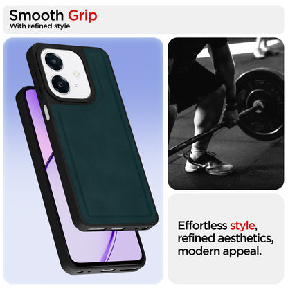 Pikkme Oppo A3x 5G / A3x 4G / A3 5G Premium Leatherback Case (Green)