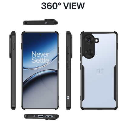 Pikkme OnePlus Nord Ce 5 5G Eagle Shockproof Clear Transparent Back Cover (Black)