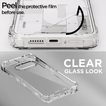 Pikkme Nothing Phone 3a Pro 5G PC + TPU Crystal Clear Transparent Back Cover (Transparent)