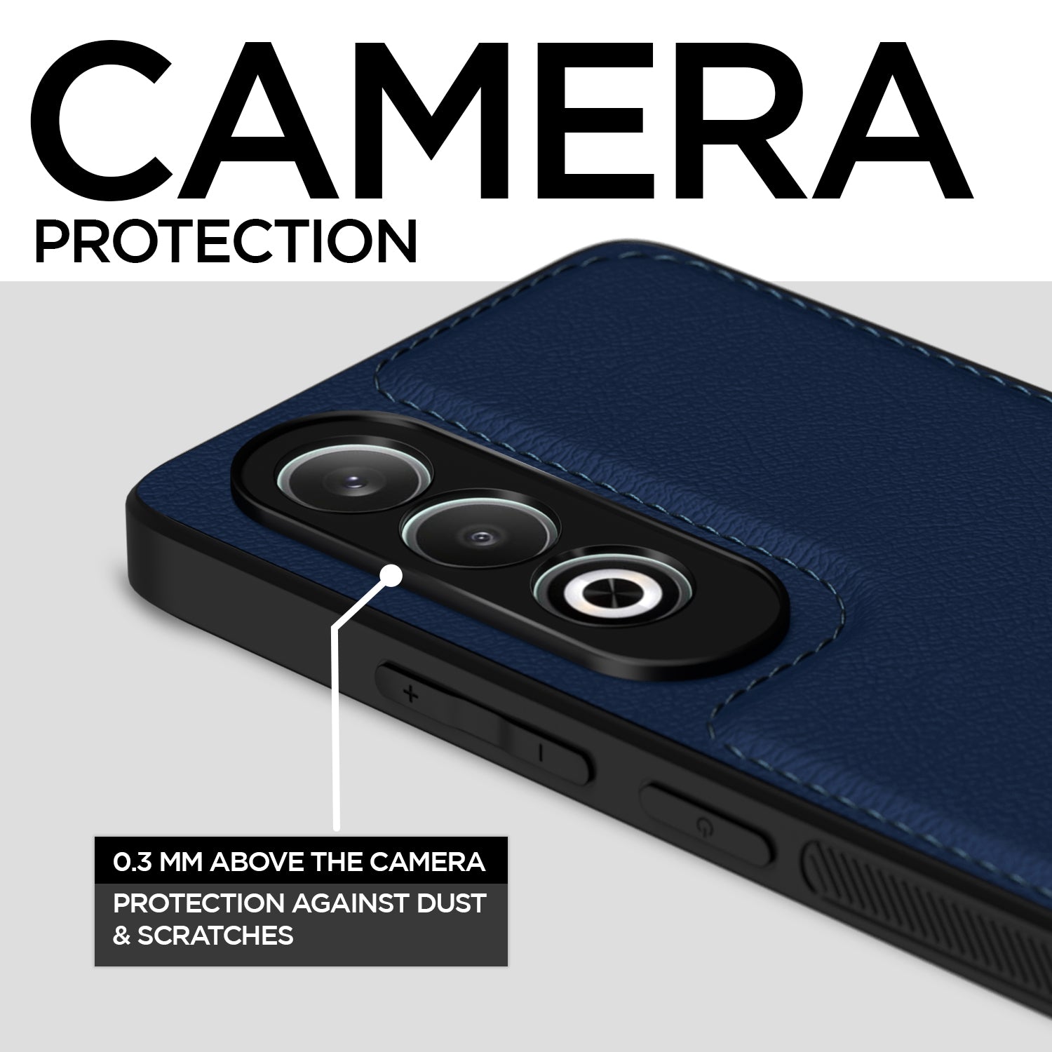 Pikkme OnePlus Nord CE 4 5G Leatherback Back Case | Blue