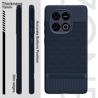 Pikkme iQOO Neo 10 5G Shockproof Soft Flexible Gencase Back Cover (Blue)