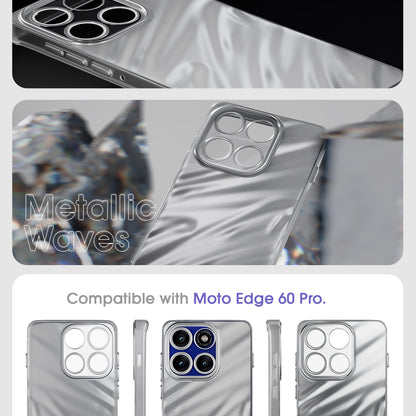 Pikkme Motorola Moto Edge 60 Pro 5G Swirl Design Silver Forest Back Cover  (Silver)