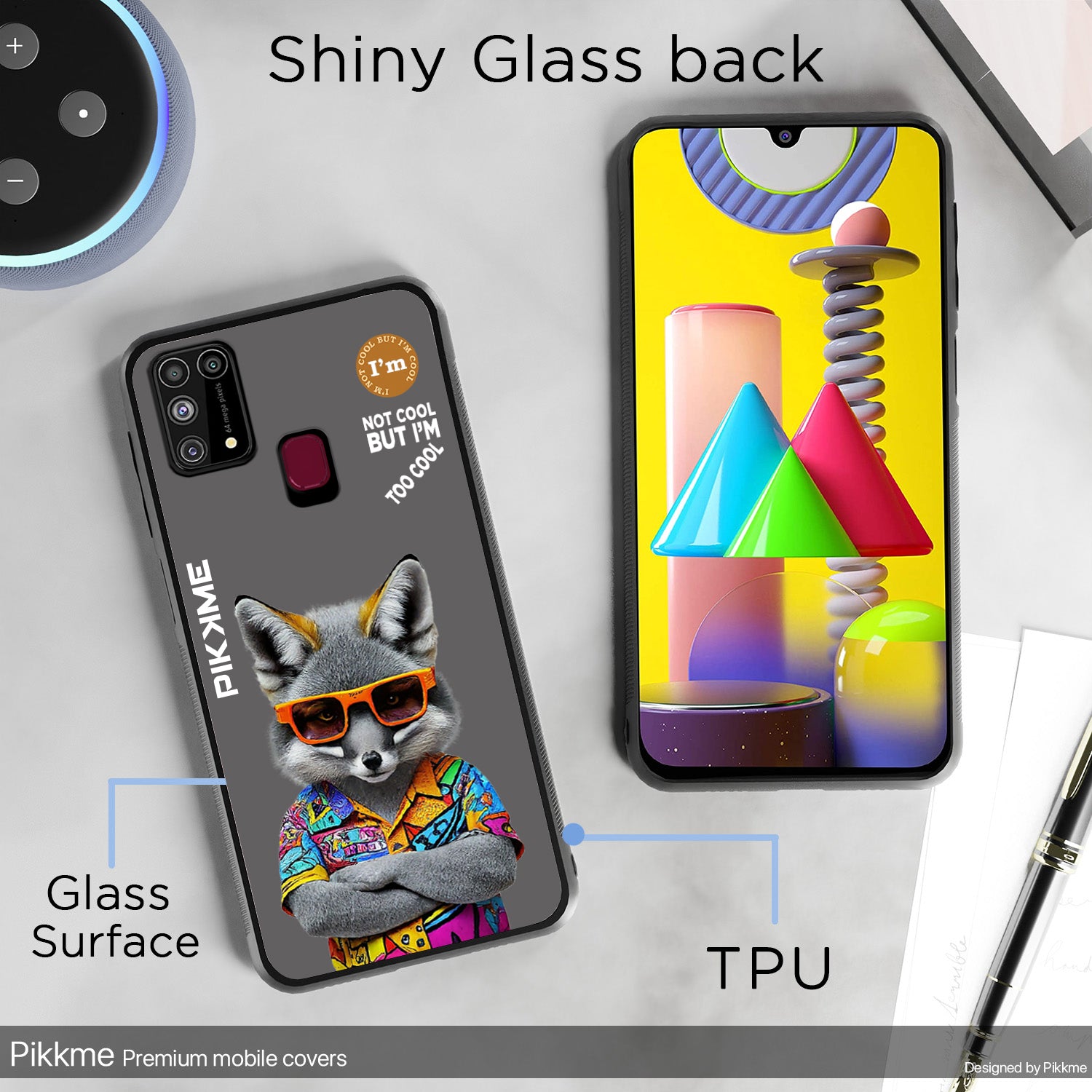 Pikkme Grey Wolf Swag  Samsung Galaxy M31 Nim2 Back Cover (Design 01)