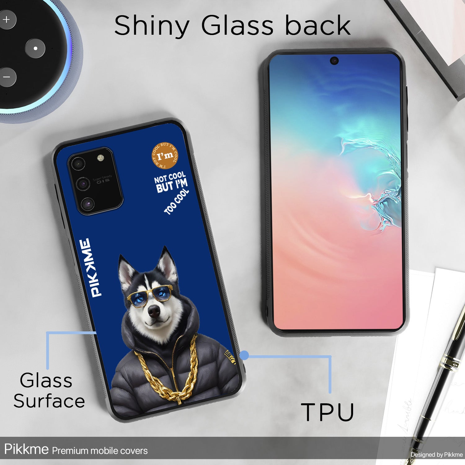Pikkme Blue Dog Swag  Samsung Galaxy S10 Lite Nim2 Back Cover (Design 08)