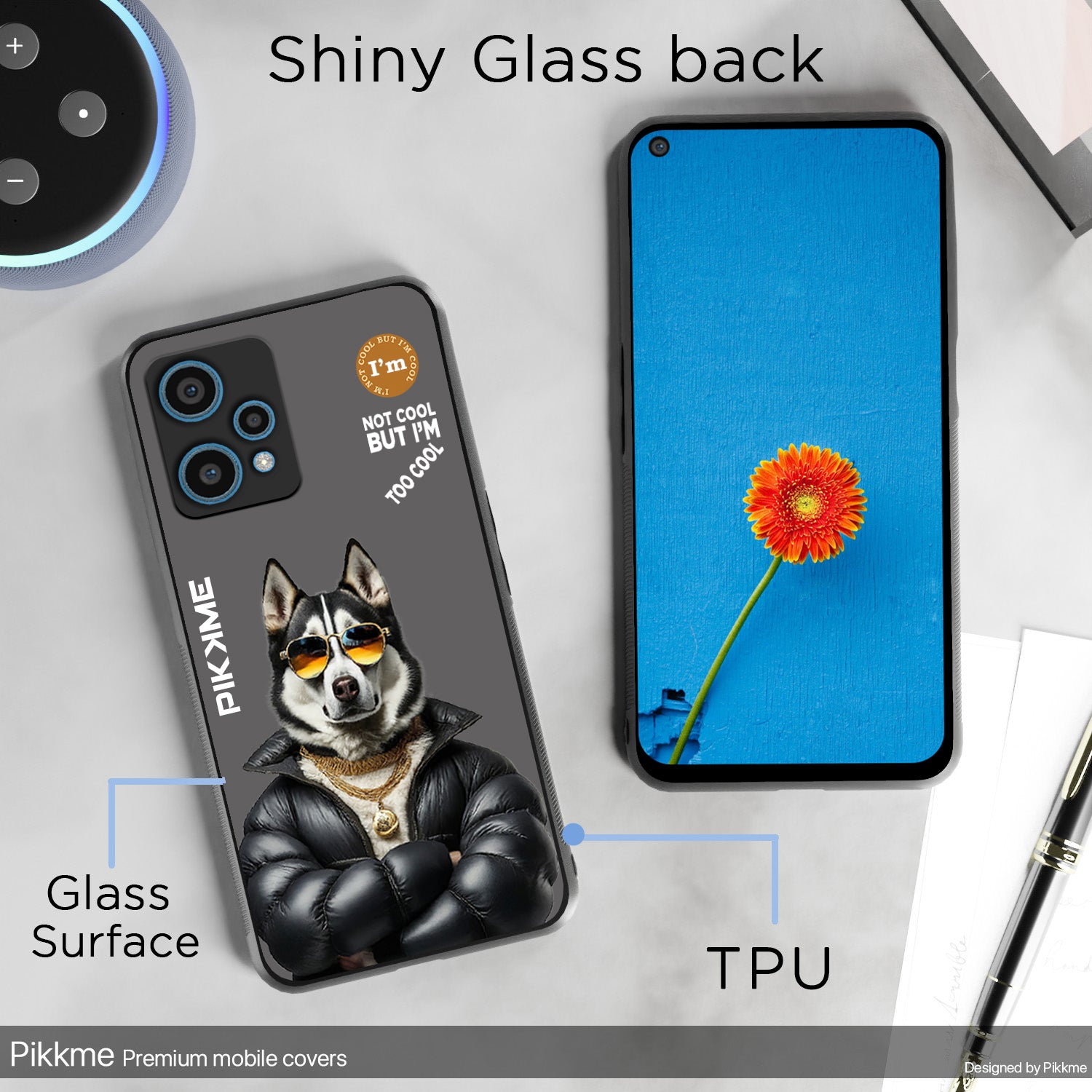 Pikkme Back Cover Pc Tpu + Printed Cool Funky Stylish Grey Dog Swag Raised Edges Camera Protection |Bumper Case For OnePlus Nord Ce 2 Lite 5G