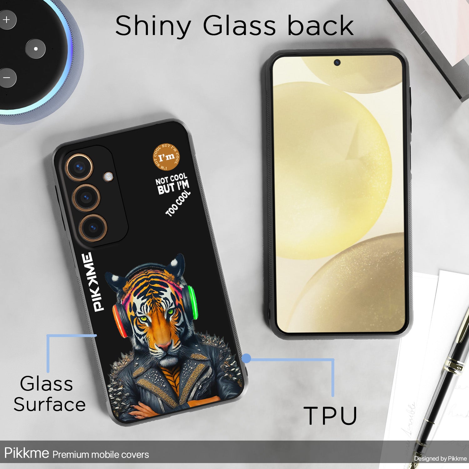 Pikkme Black Tiger Swag  Samsung Galaxy S24 5G NIm2 Back Cover (Design 06)