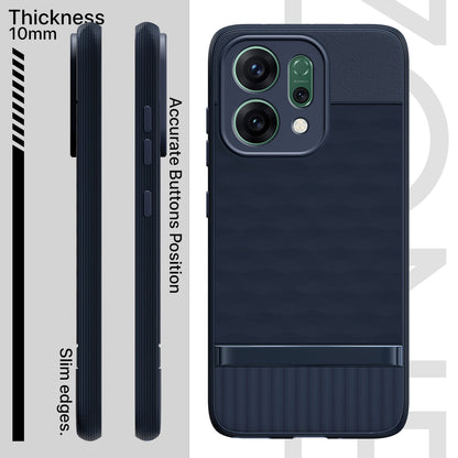Pikkme Oppo Reno 14 5G Shockproof Soft Flexible Gencase Back cover (Blue)