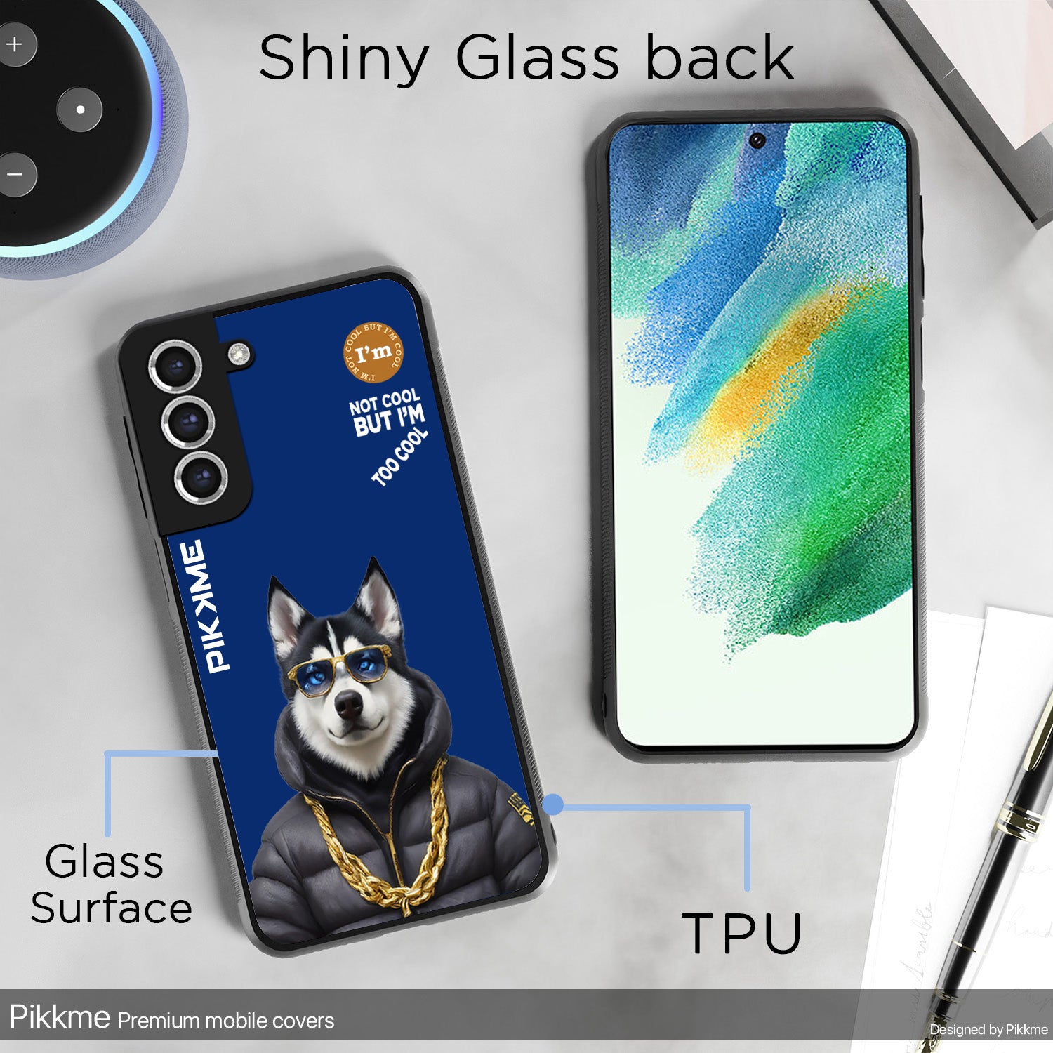 Pikkme Blue Dog Swag Samsung Galaxy S21 Fe Nim2 Back Cover (Design 08)